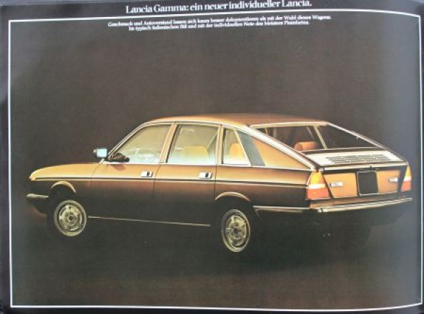 Lancia Gamma Berlina Modelprogram 1977 Carbrochure (4119)